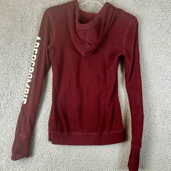 Abercrombie & Fitch Womens Pullover Hoodie Size M Embroidered Logo Preppy Y2K - Picture 2 of 4